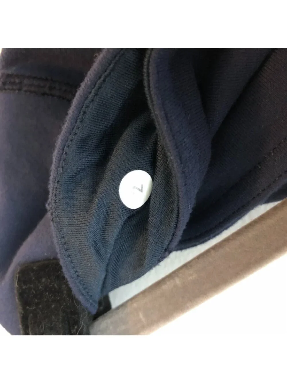 Lululemon Wunder Under Pant Color Blocked Burning Yellow Inkwell Navy Blue 2